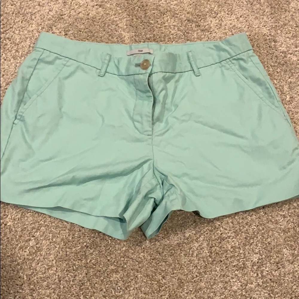 GAP shorts— mint color; size 4